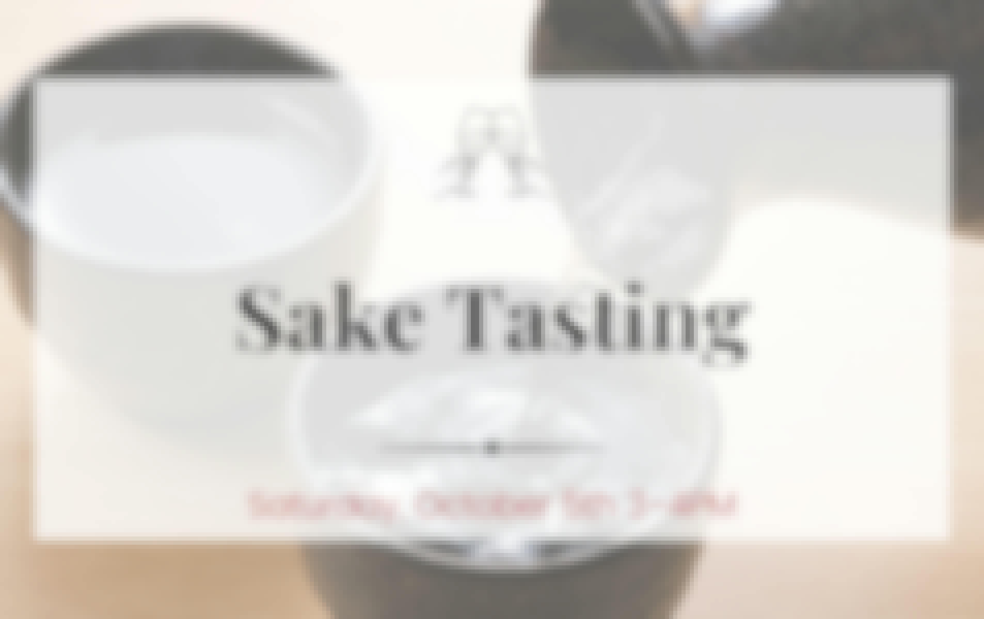Free Sake Tasting