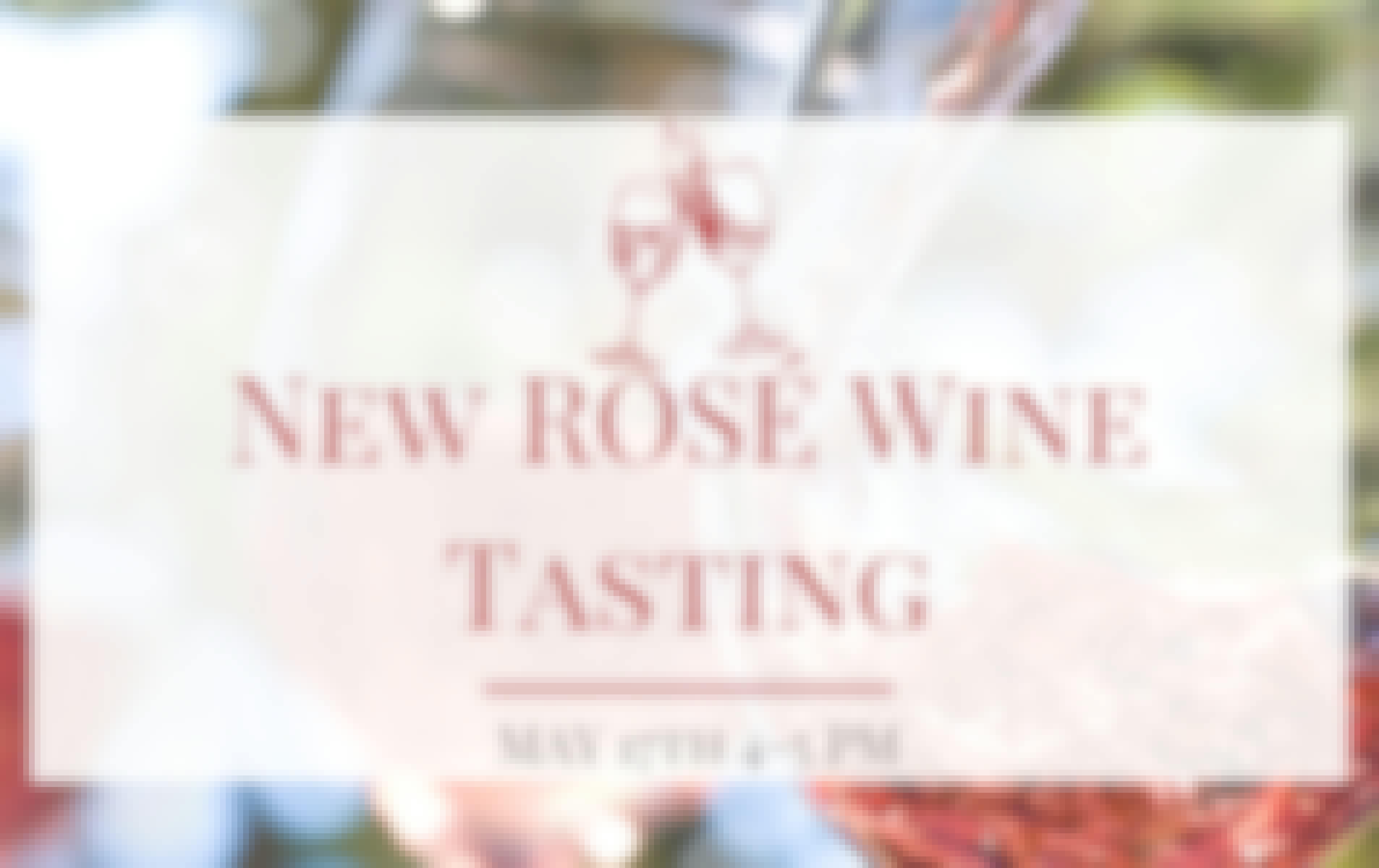 New Rosé Wine Tasting