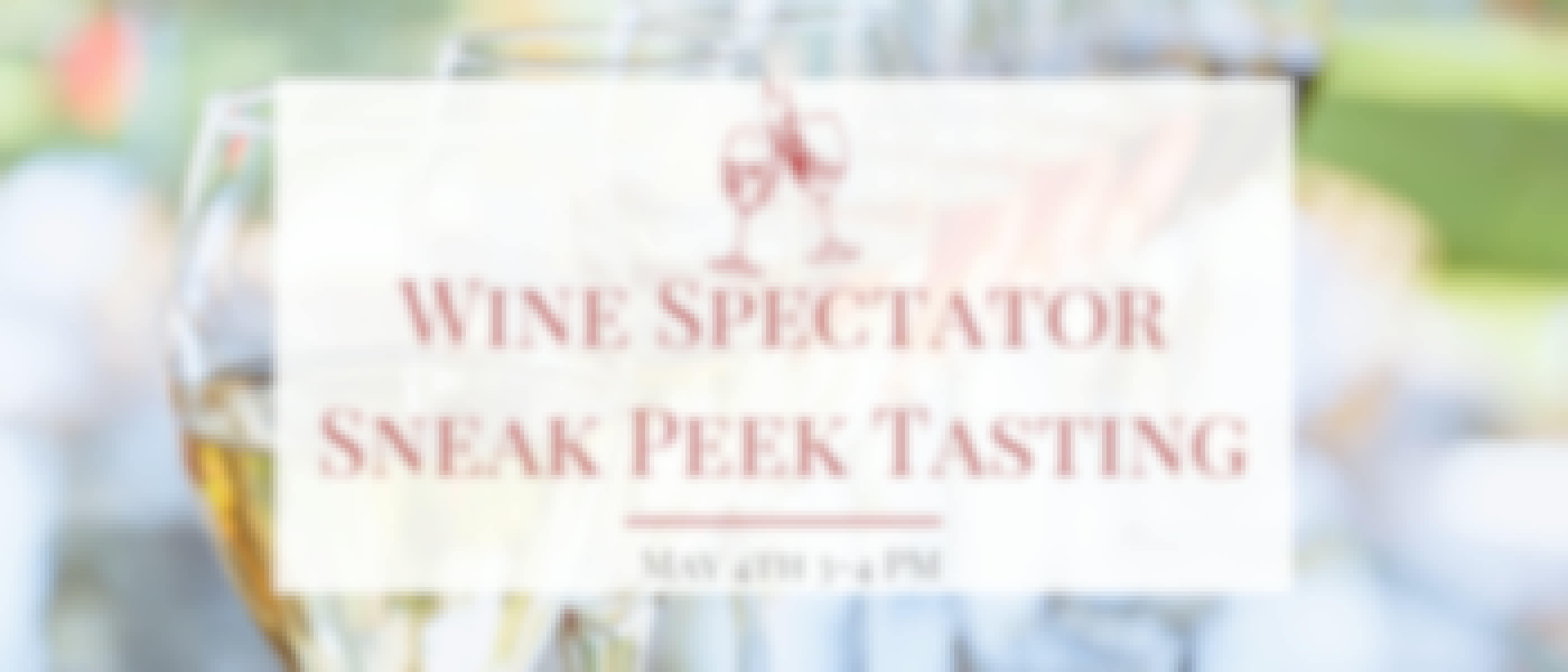 Wine Spectator Sneak Peek Wine Tasting
