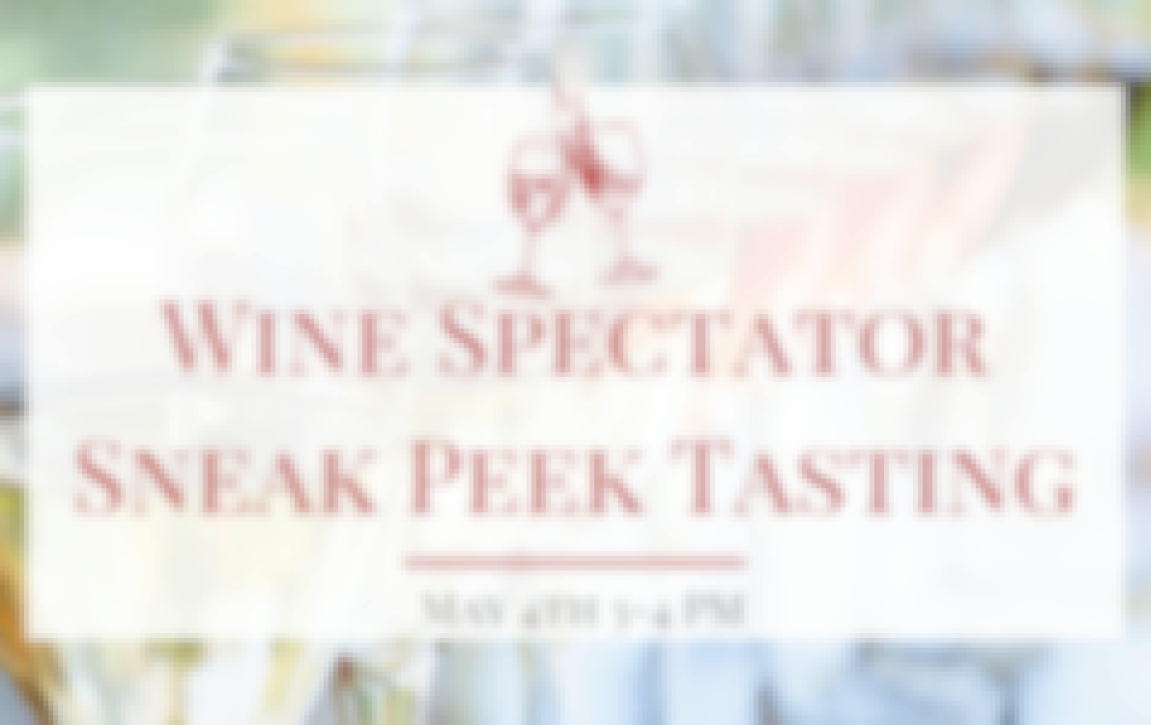 Wine Spectator Sneak Peek Wine Tasting