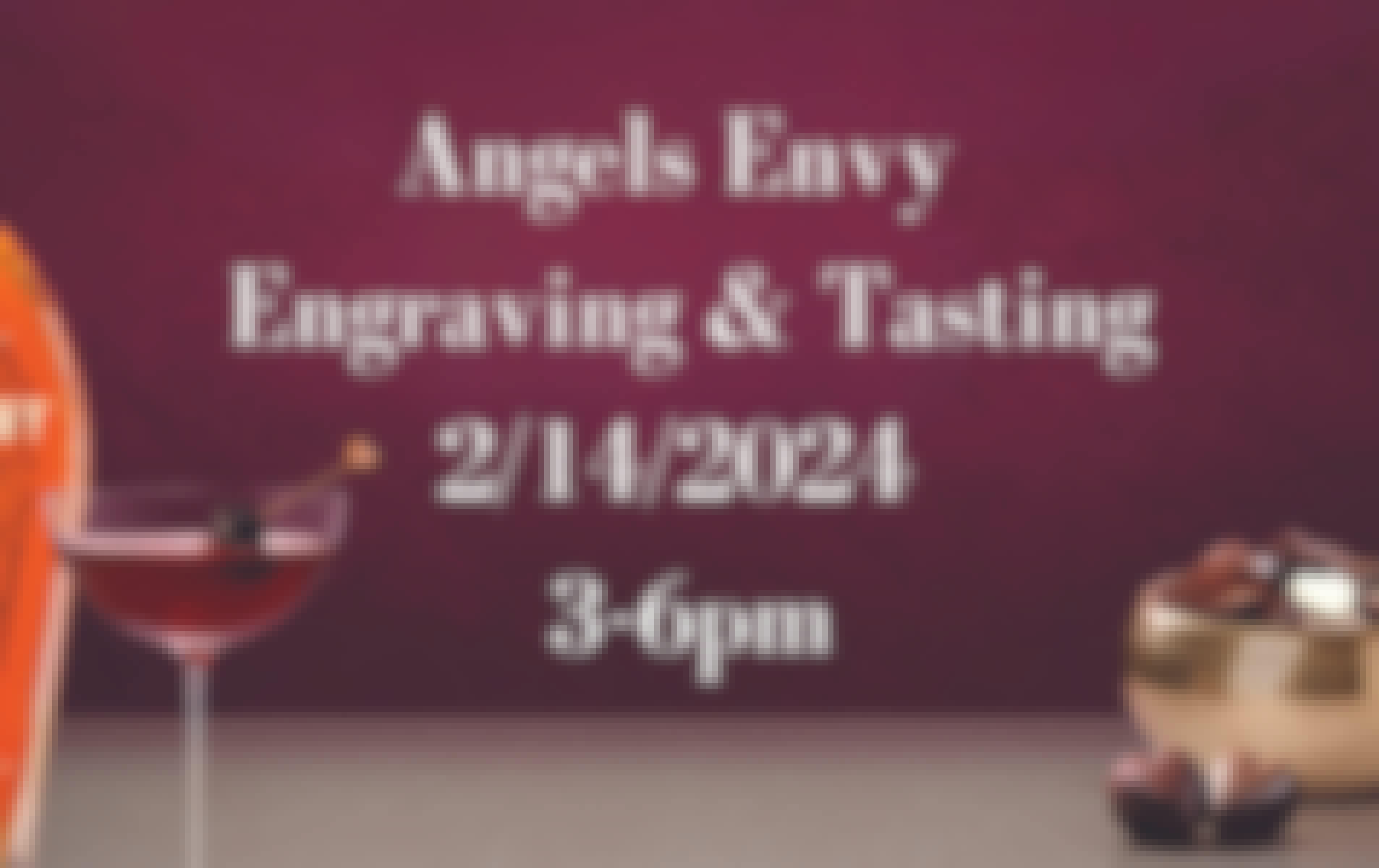 Angels Envy Engraving and Tasting