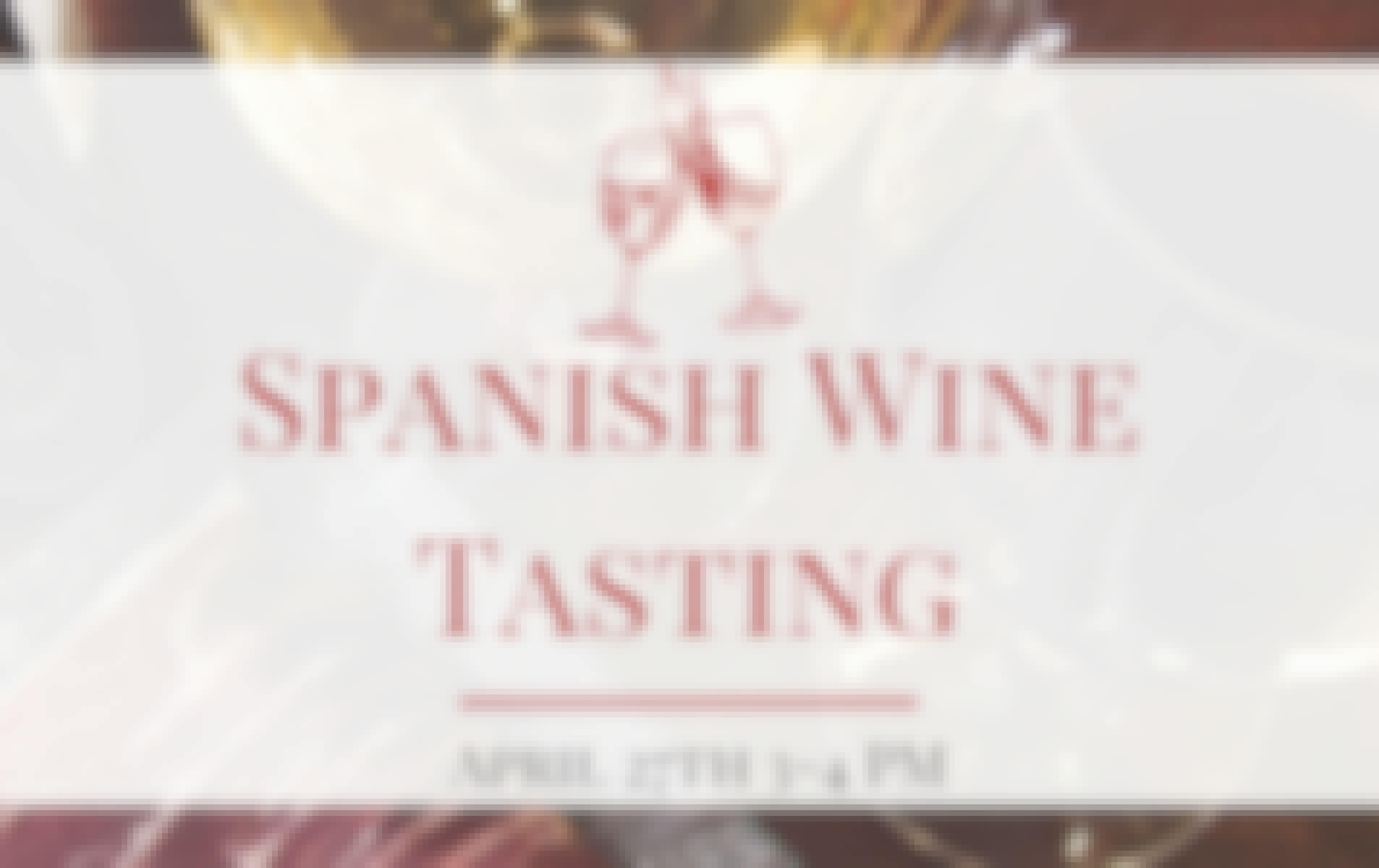 Spanish Wine Tasting 