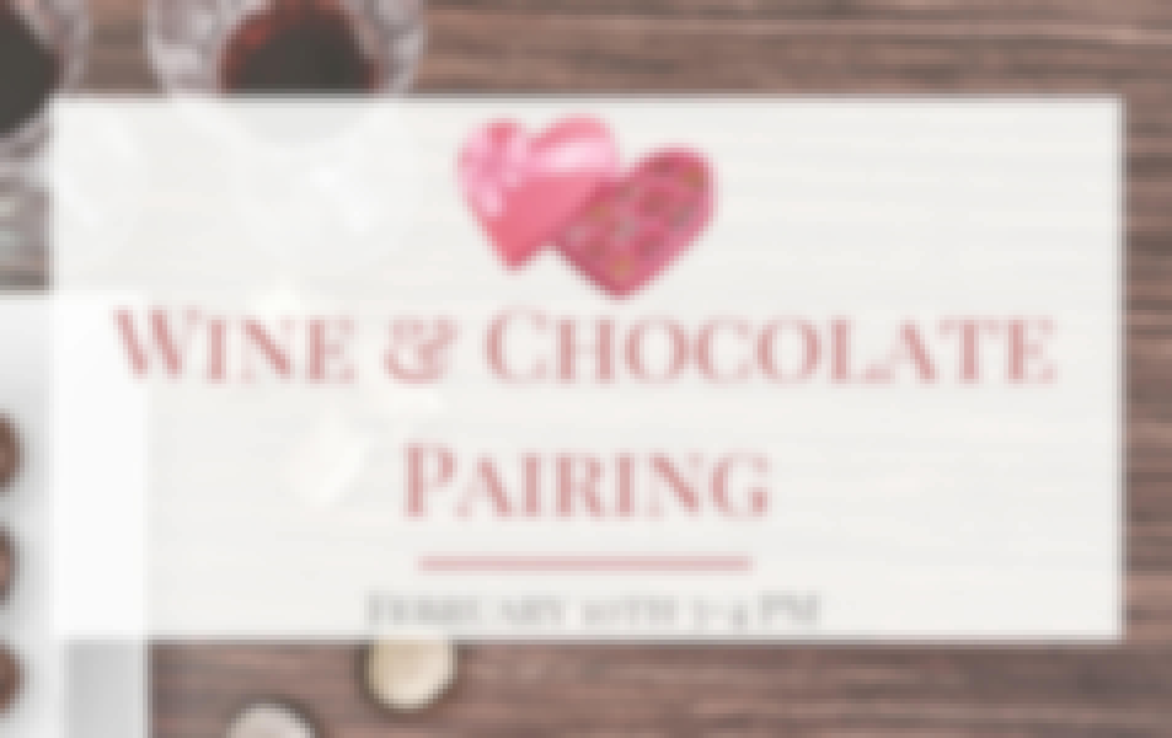 Wine & Chocolate Pairing