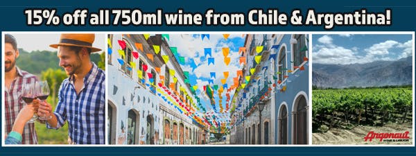 Wines from Chile & Argentina On Sale