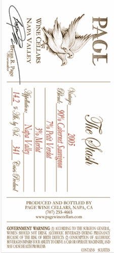 Page Wine Cellars The Stash Cabernet Sauvignon 2005 750ml