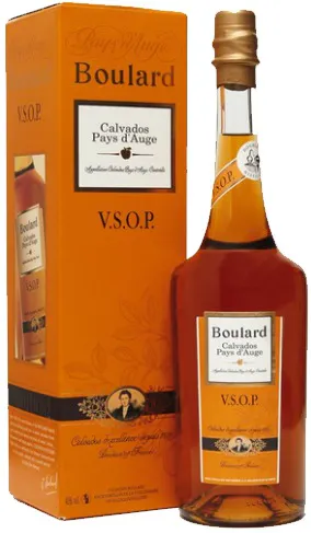 Bouteille En Céramique Fine Calvados Pays D'Auge Boulard - Année 1980, Signée