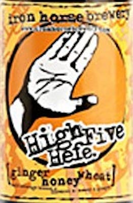 High Five Hefe made by Iron Horse Brewery