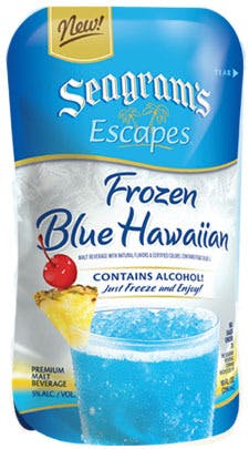 Seagram's Coolers Escapes Frozen Blue Hawaiian 10 Pouch