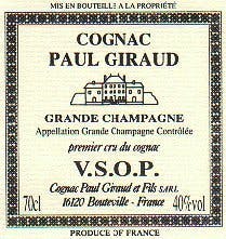Paul Giraud VSOP Grande Champagne Cognac (Cognac, FR) - The Urban Grape
