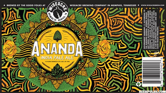 Ananda IPA  Wiseacre Brewing Co.