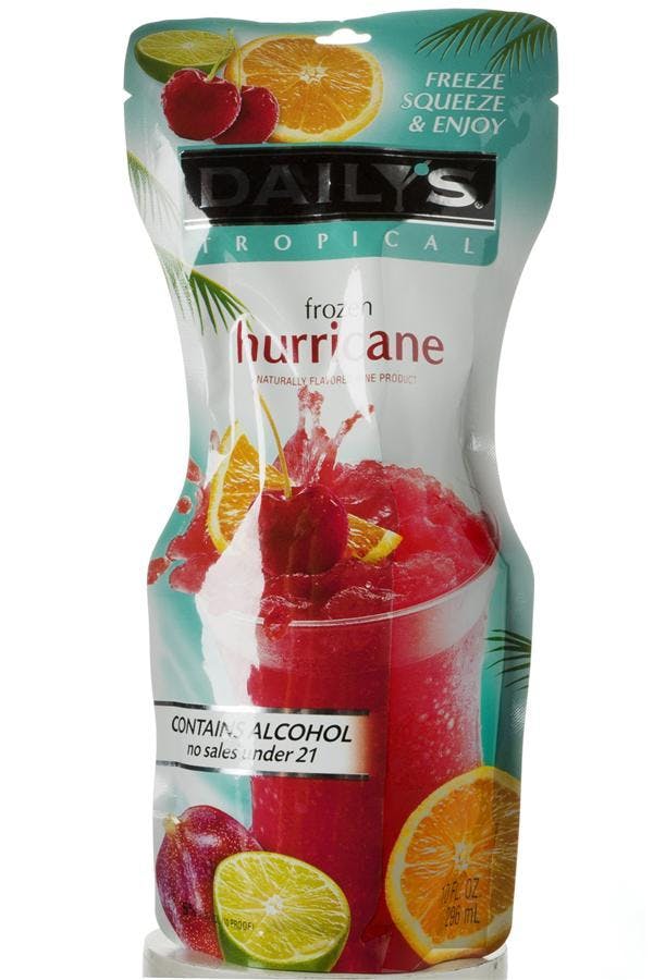 Daily s Cocktails Frozen Hurricane 10 oz. Pouch Yankee Spirits