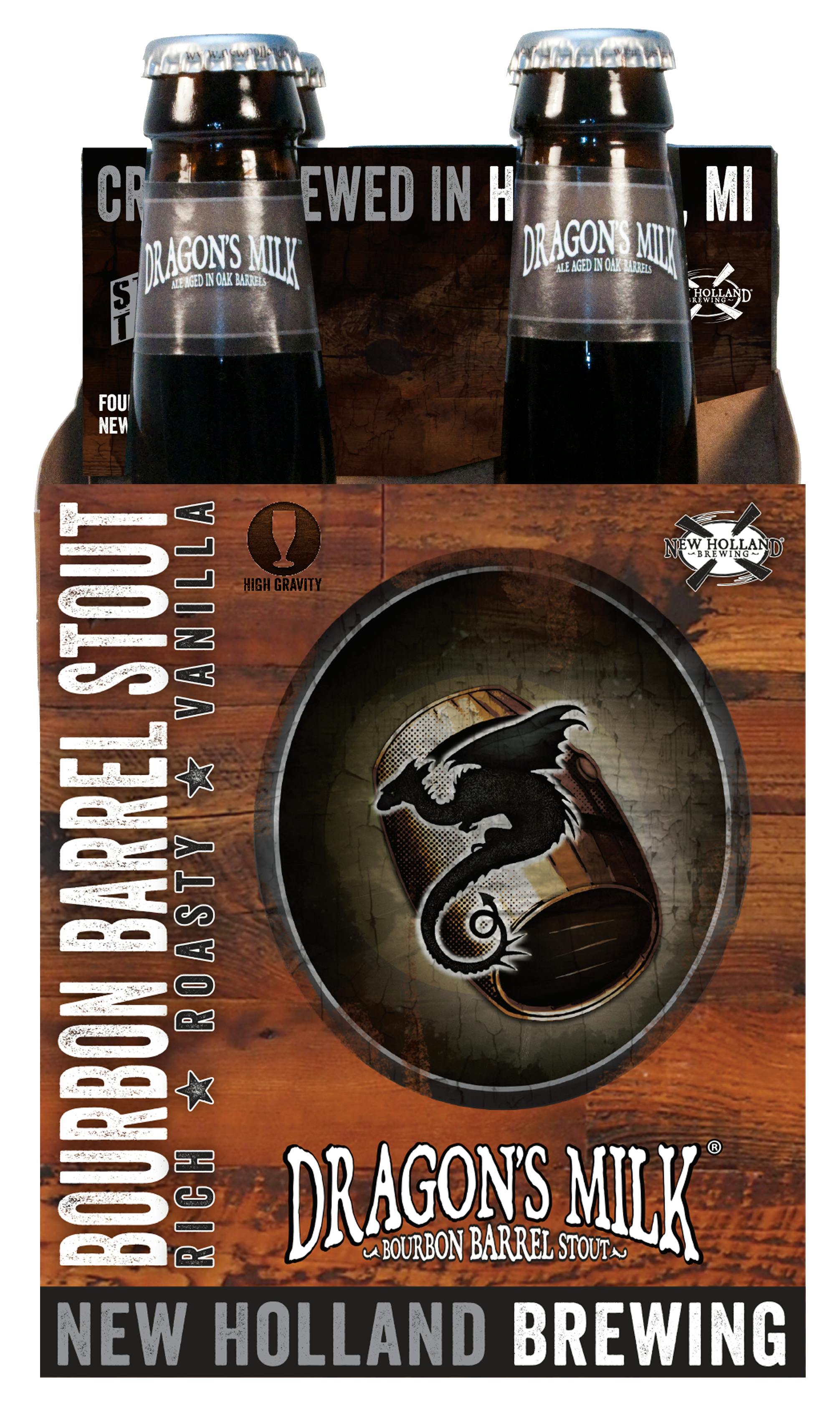 New Holland Brewing Company Dragon S Milk Bourbon Barrel Stout 4 Pack 12 Oz Bottle Vine Republic