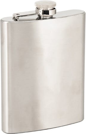 True Brands Stainless Steel Flask 8 oz. N/A - Buster's Liquors & Wines