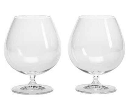 Reserve Nouveau Amber-Colored 22oz Wine Glasses by Viski (Set of 2)