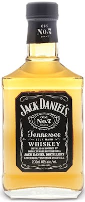 Jack Daniel's Black Label Old No.7 Brand Sour Mash Whiskey 375mL