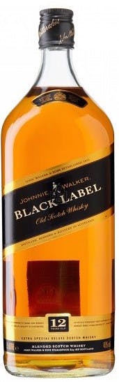 Blended 1.75L Johnnie Yankee - Walker 12 Spirits Whisky Black old Label Scotch year