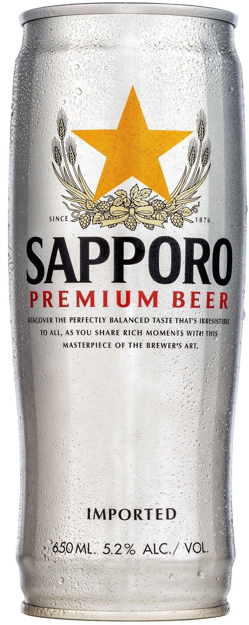 Sapporo Premium Beer 12 Pack 12 Oz Can Central Avenue Liquors