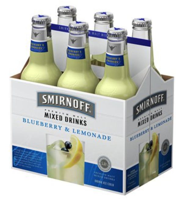 Smirnoff Blueberry & Lemonade 6 pack Bottle Stirling Fine Wines