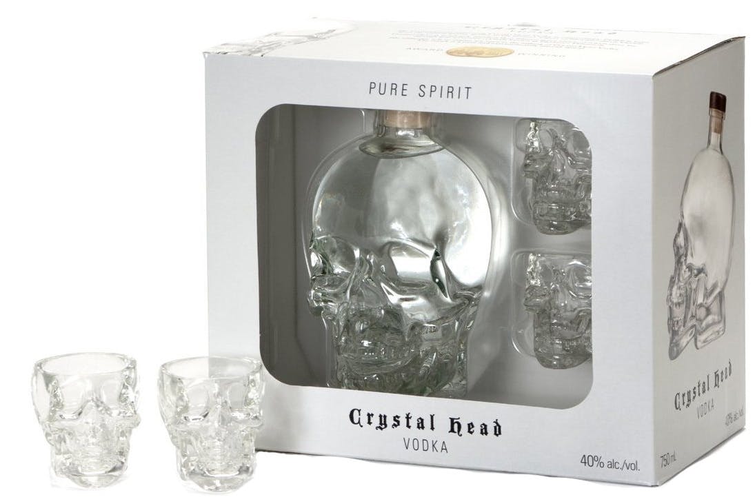 Crystal Head Vodka with 2 Shot Glasses 750ml - M & M Liquor and Market