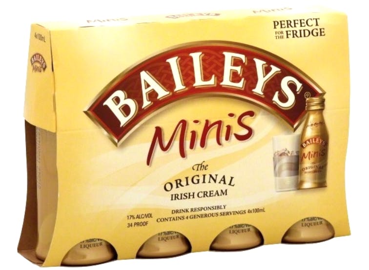 Baileys Original 3 100ml Cream - Irish Liquors Wines & Buster\'s pack