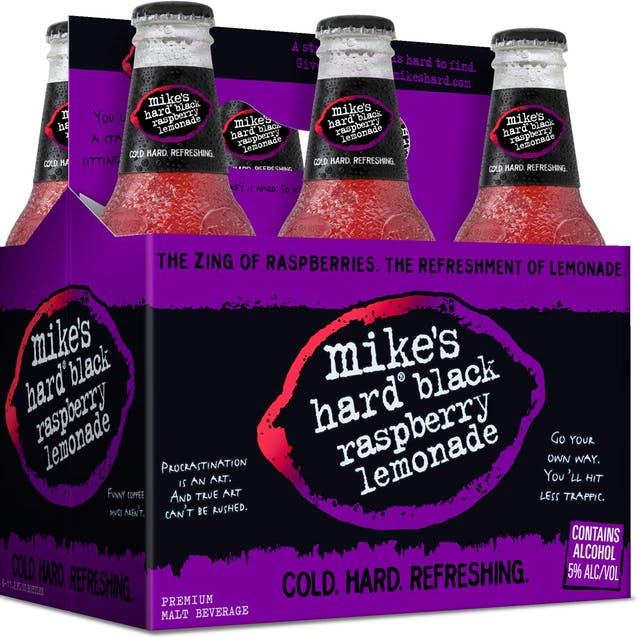 Mike's Hard Black Raspberry Lemonade 6 pack 12 oz. Bottle ...