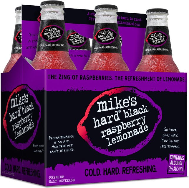 Mike's Hard Black Raspberry Lemonade 6 pack 12 oz. Bottle Petite Cellars