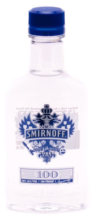 Kelly\'s 100 Proof Liquor - Smirnoff Vodka 200ml