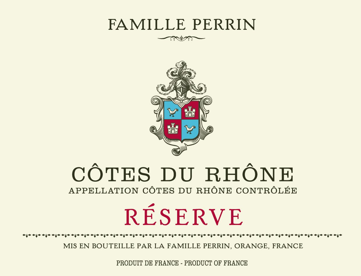 Famille Perrin Cotes Du Rhone Reserve Rouge 19 750ml Bottle Shop Of Spring Lake