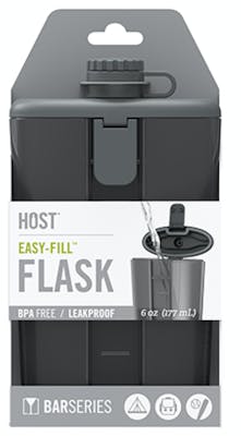 Host Flask, Easy-Fill, 6 oz