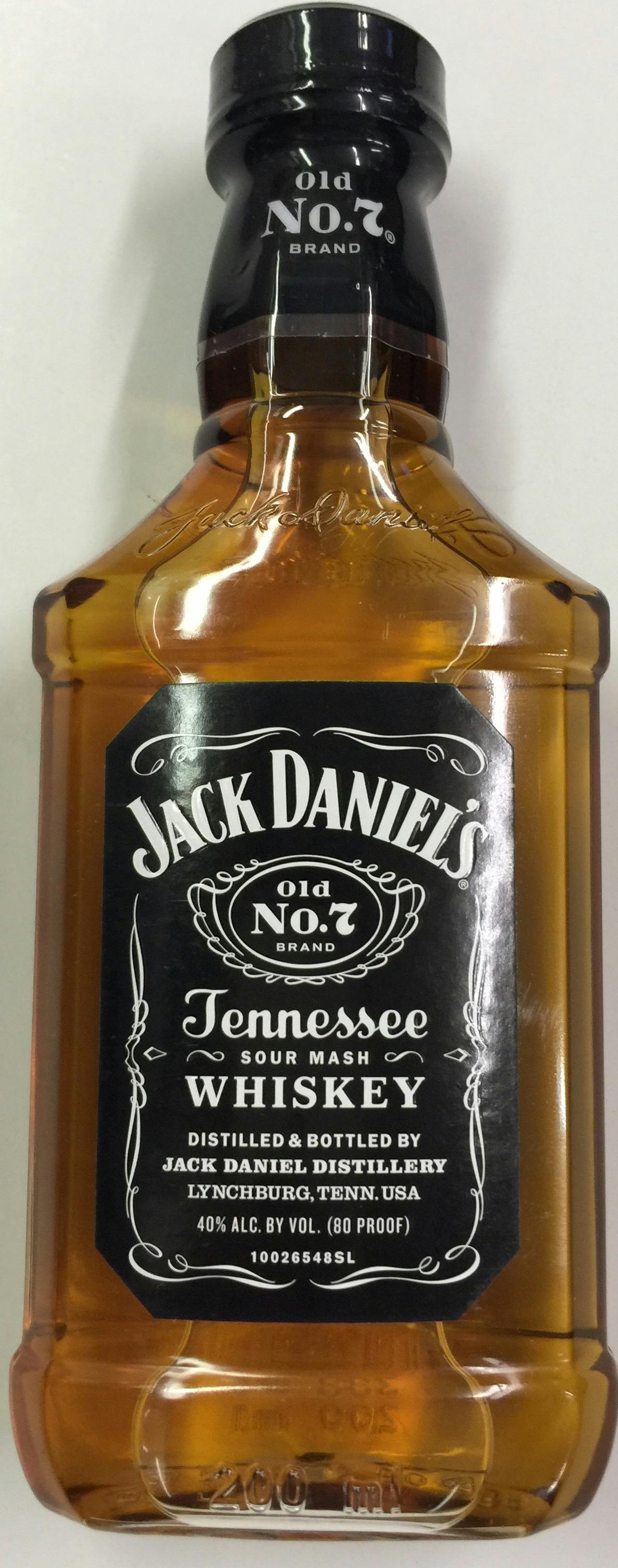 Jack Daniel's Black Label Old No.7 Brand Sour Mash Whiskey 375mL
