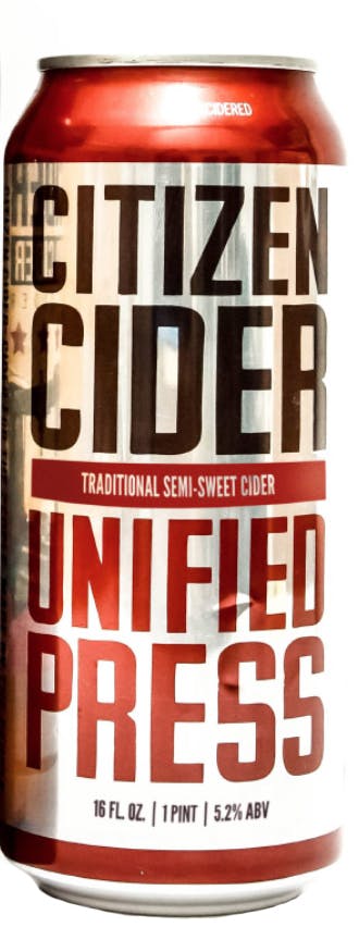 Citizen Cider Unified Press Hard Cider 4 pack 12 oz. Can - Vine Republic