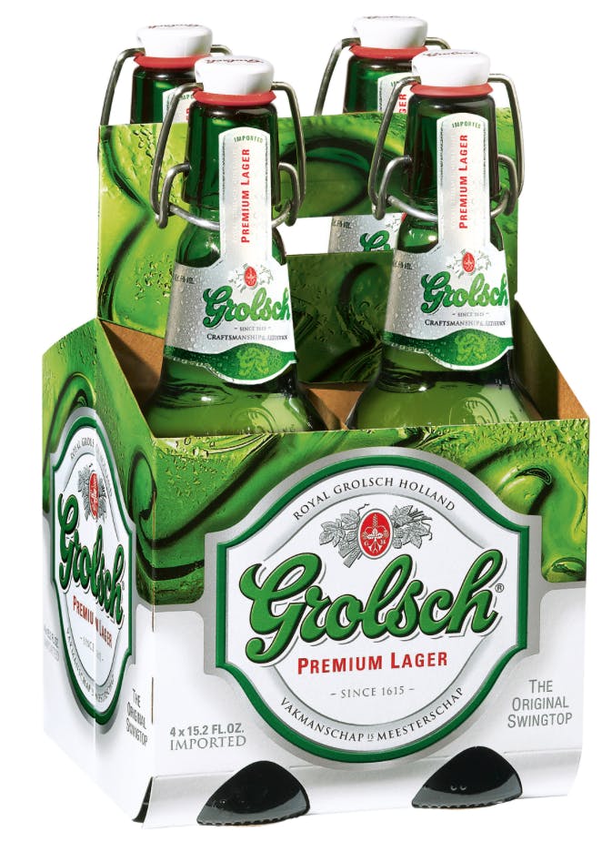 GROLSCH PREMIUM PILSNER- 4 PACK Netherlands Import Beer