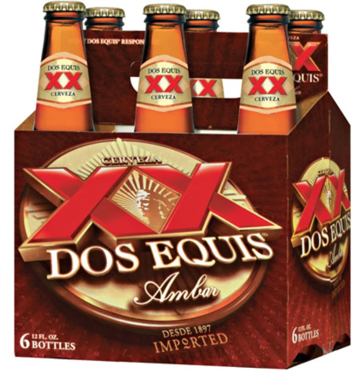 New in Box & Free Ship 6.75" Dos Equis Ambar Cerveza Beer Ceramic Tap Handle 