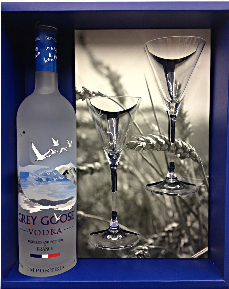 Grey Goose Gift Set With 2 Glasses NJWineSeller