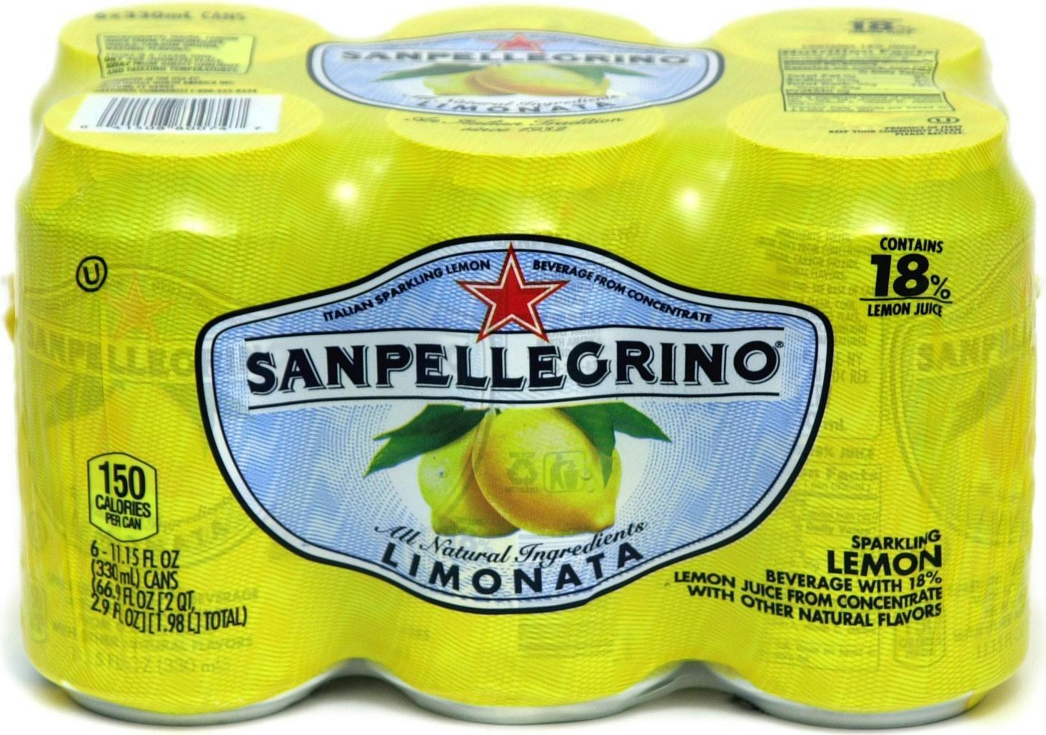  San Pellegrino Sparkling Beverage, Limonata (Lemon