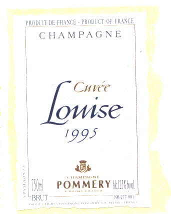 Pommery Champagne Cuvée Louise 1995 750ml - M & M Liquor and Market