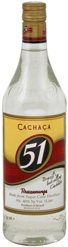 Cachaca 51 Pirassununga Rum - 1L Liquor Kelly\'s