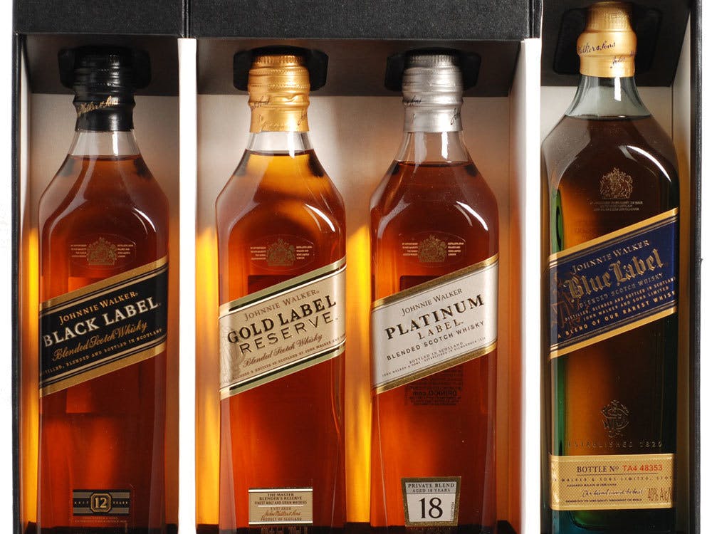 Johnnie Walker The Collection Sampler Gift Set 4 pack 200ml