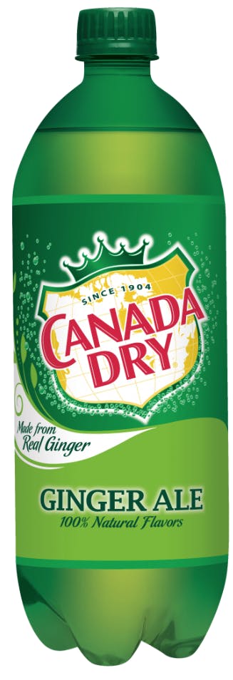 Canada Dry King Size 12 Oz Glass Bottles 6 Pack Green Champagne Of Ginger  Ale