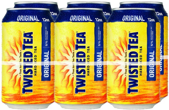 Twisted Tea Original Hard Iced Tea 6 Pack 12 Oz - Argonaut Wine Liquor