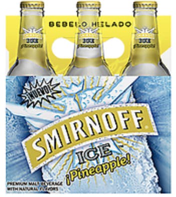 Smirnoff Ice Pineapple 6 pack 12 oz. Bottle - Petite Cellars