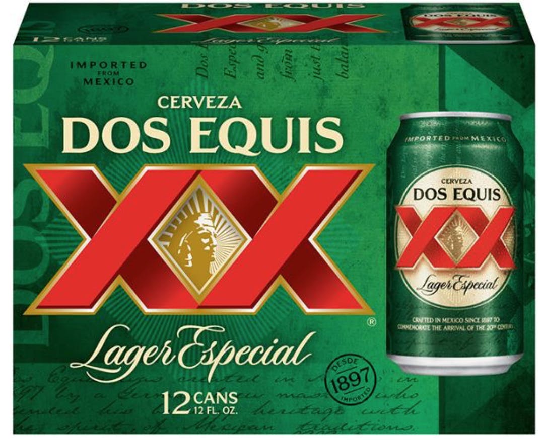 Dos Equis XX Lager Especial 24 pack 12 oz. Can - Argonaut Wine & Liquor