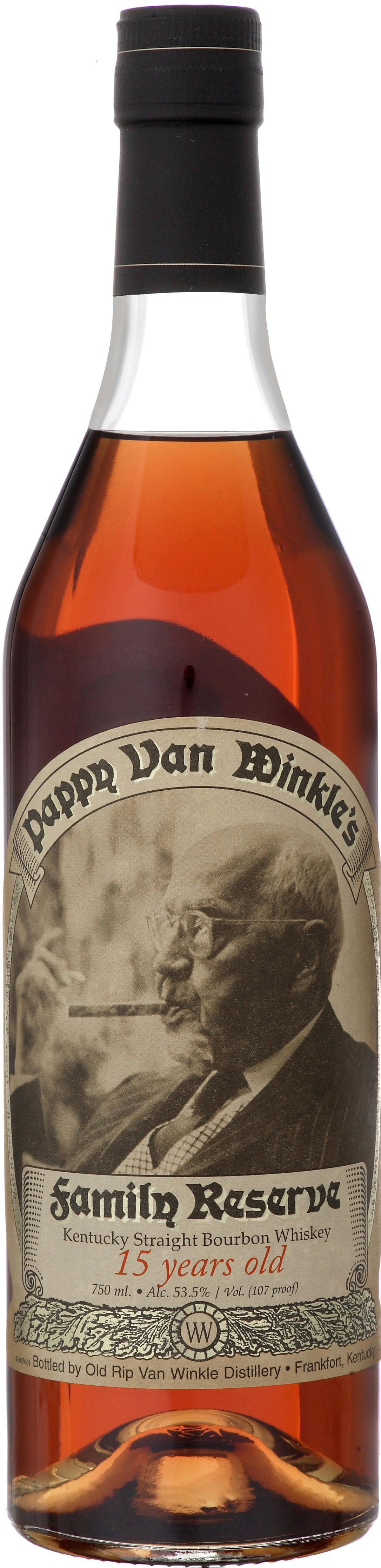 Old Rip Van Winkle Distillery Pappy Van Winkle S Family Reserve Bourbon 15 Year Old The Wine Guy