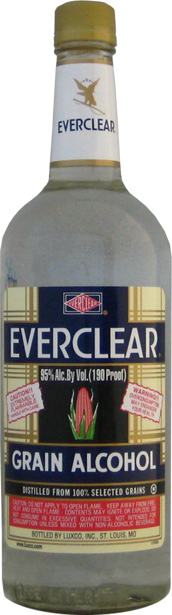 Everclear Grain Alcohol 190 Proof Argonaut Wine Liquor