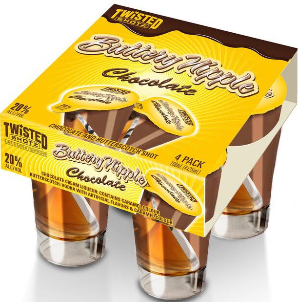 Twisted Shotz Chocolate Buttery Nipple 100ml