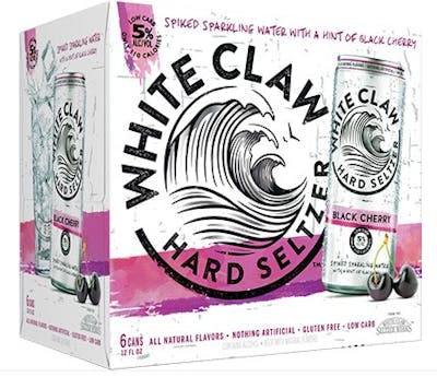 White Claw Hard Seltzer Black Cherry, 6 cans / 12 fl oz - Ralphs