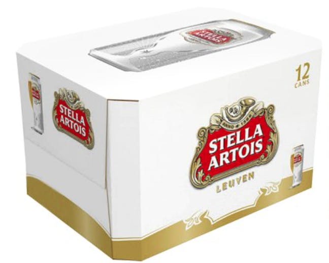 Stella Artois Lager 12 pack 355ml Can - Buster's Liquors & Wines