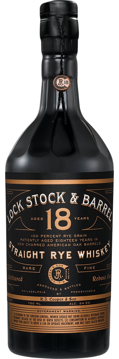 Lock Stock and Barrel Straight Rye Whiskey 18 year old 750ml