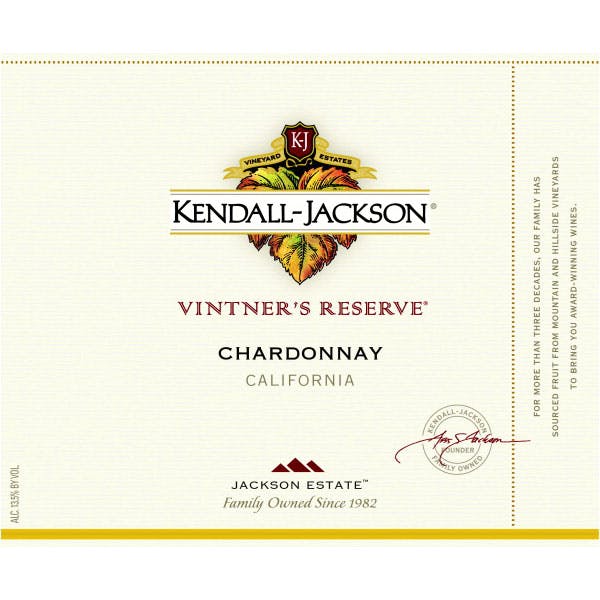Kendall Jackson Vintner's Reserve Chardonnay 2022 750ml Bottle Shop of Spring Lake