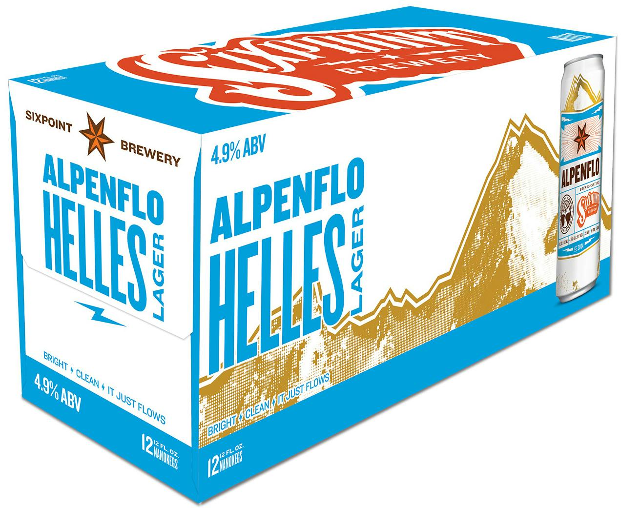 Sixpoint Alpenflo Helles Lager 6 pack 12 oz. Kelly's Liquor